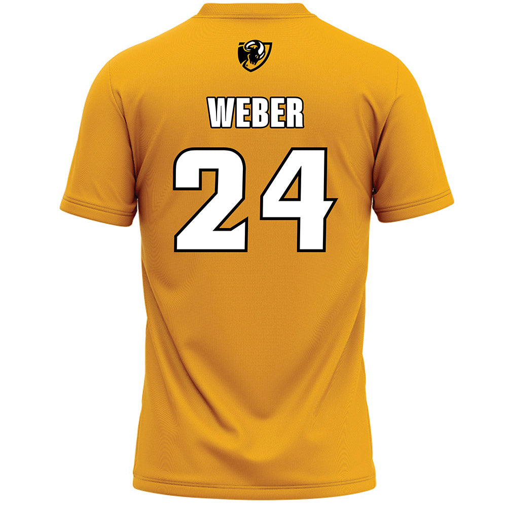 VCU - NCAA Women's Lacrosse : Chloe Weber - Gold Lacrosse Jersey-1