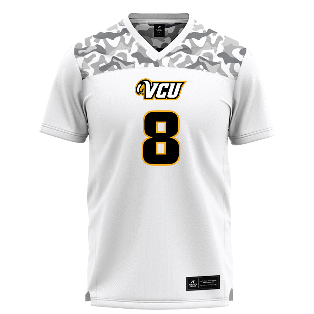 VCU - NCAA Women's Lacrosse : Kate Moore - White Lacrosse Jersey-0
