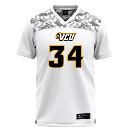 VCU - NCAA Women's Lacrosse : Elizabeth Garcia - White Lacrosse Jersey-0