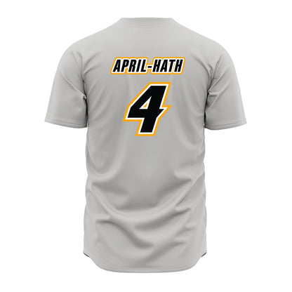 VCU - NCAA Baseball : Nicholas April-Hath - Grey Jersey