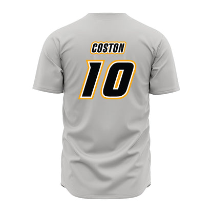 VCU - NCAA Baseball : Elijah Coston - Grey Jersey-1