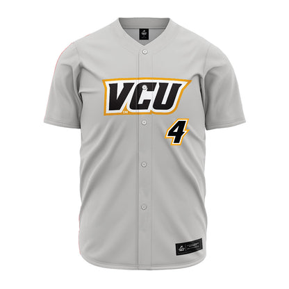 VCU - NCAA Baseball : Nicholas April-Hath - Grey Jersey