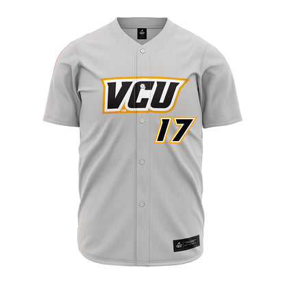 VCU - NCAA Baseball : Rex Smith - Grey Jersey-0