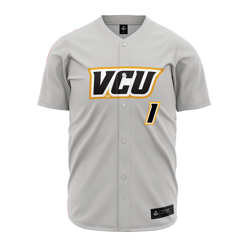 VCU - NCAA Baseball : Michael Petite - Grey Jersey-0