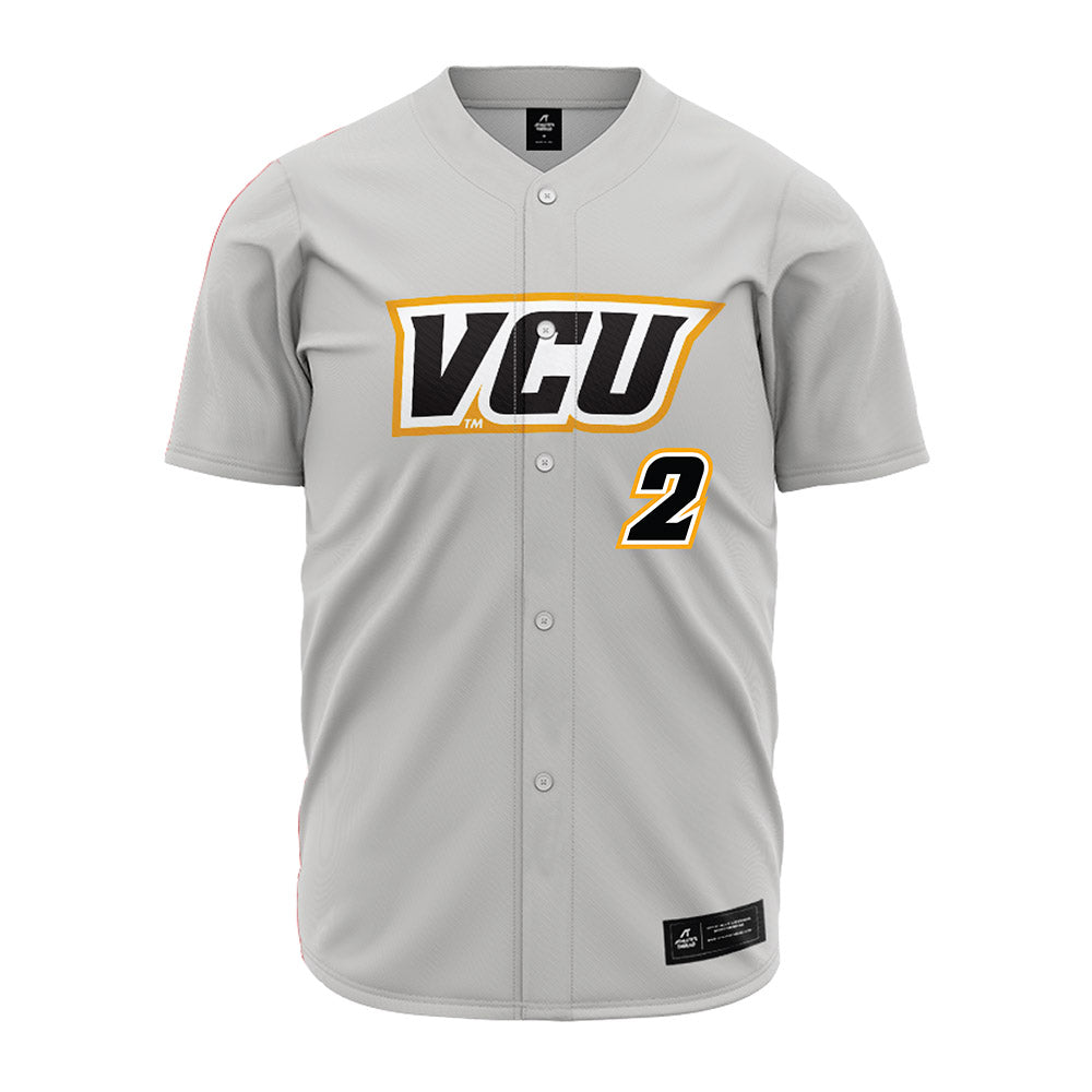 VCU - NCAA Baseball : Brendan Horne - Grey Jersey-0
