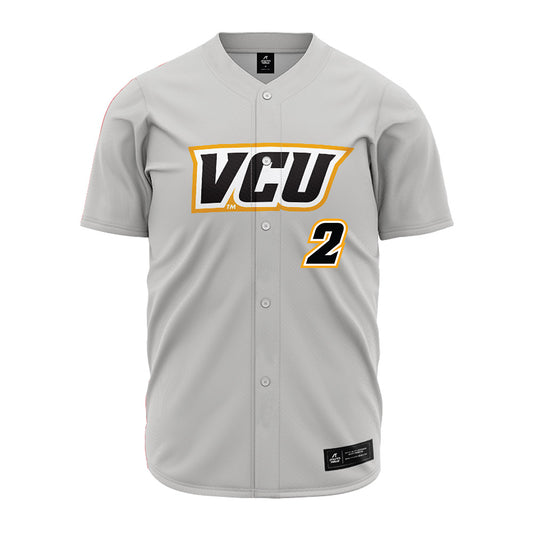 VCU - NCAA Baseball : Brendan Horne - Grey Jersey-0