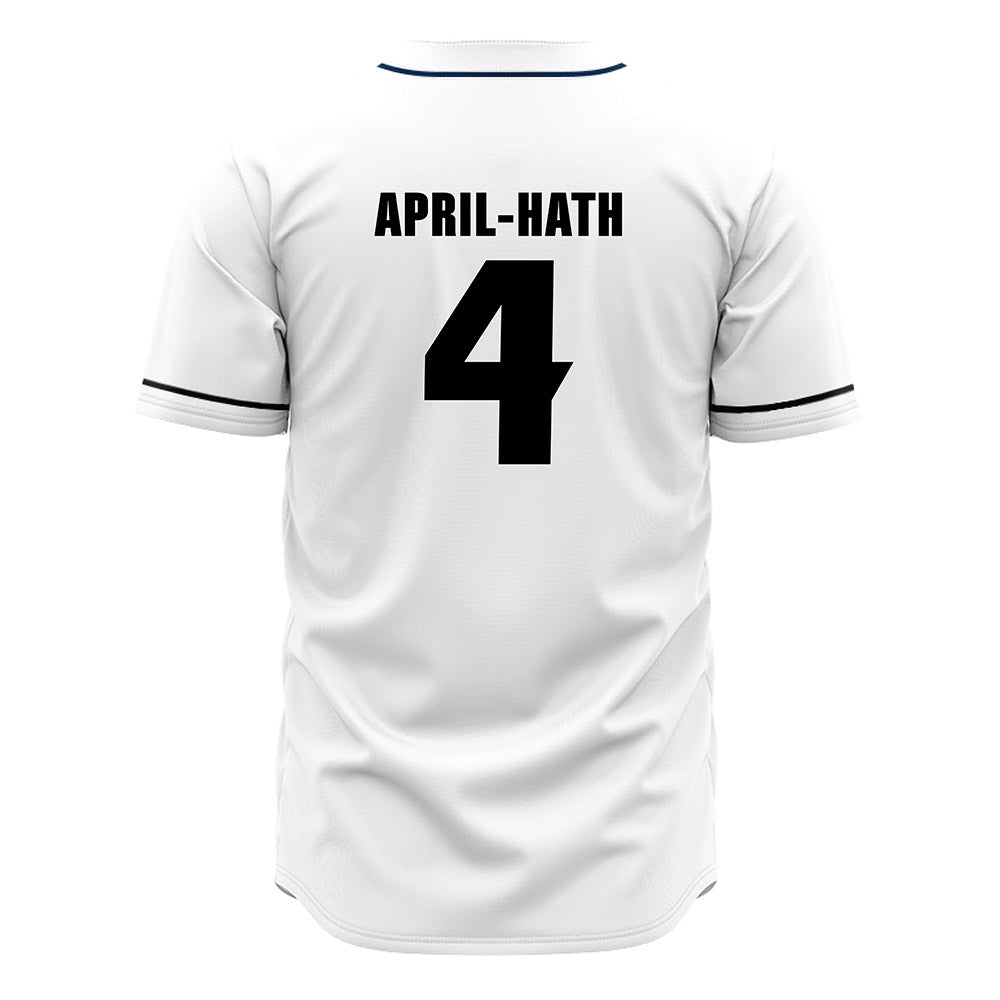 VCU - NCAA Baseball : Nicholas April-Hath - White Jersey