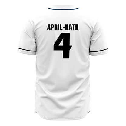 VCU - NCAA Baseball : Nicholas April-Hath - White Jersey