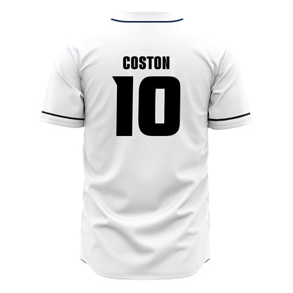 VCU - NCAA Baseball : Elijah Coston - White Jersey-1