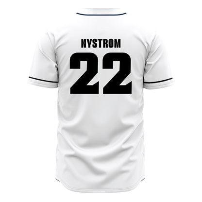VCU - NCAA Baseball : Chase Nystrom - White Jersey-1