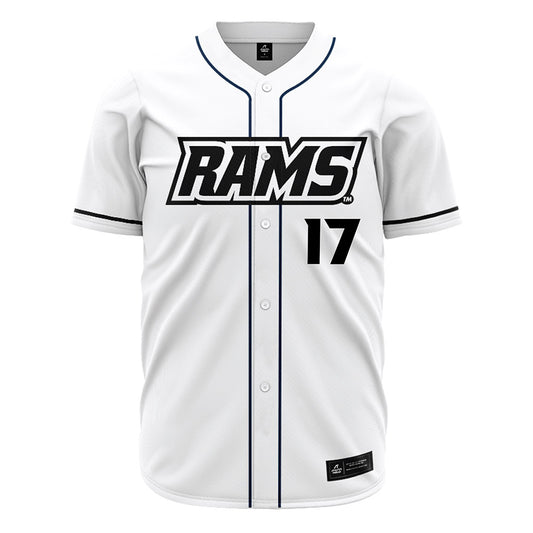 VCU - NCAA Baseball : Rex Smith - White Jersey-0