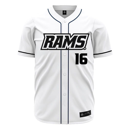 VCU - NCAA Baseball : Edward Read - White Jersey-0
