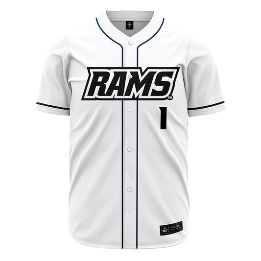 VCU - NCAA Baseball : Michael Petite - White Jersey-0