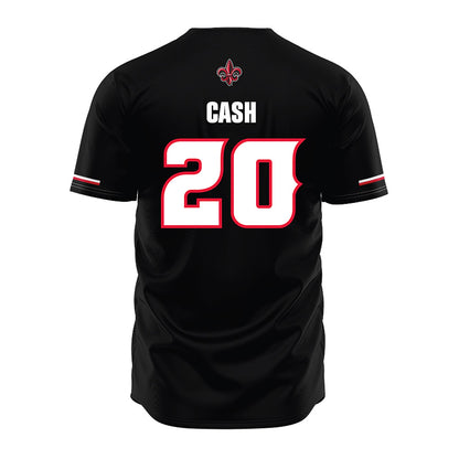 Louisiana - NCAA Baseball : Steven Cash - Vintage Baseball Jersey Black