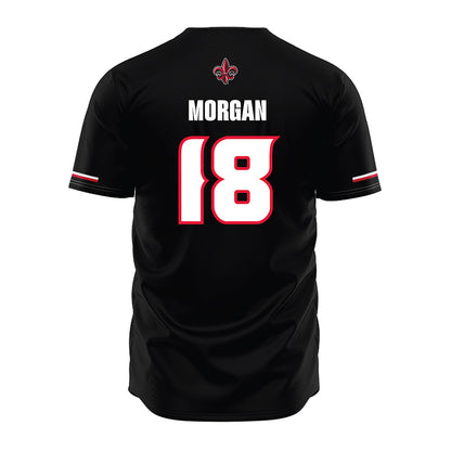 Louisiana - NCAA Baseball : Chase Morgan - Vintage Baseball Jersey Black