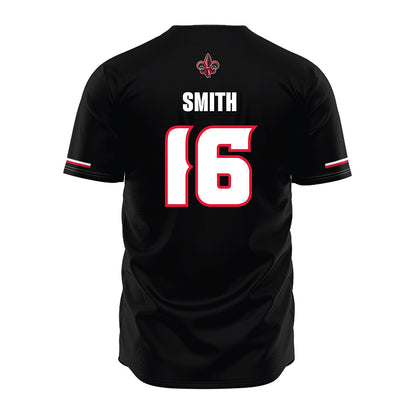 Louisiana - NCAA Baseball : Parker Smith - Black Jersey-1