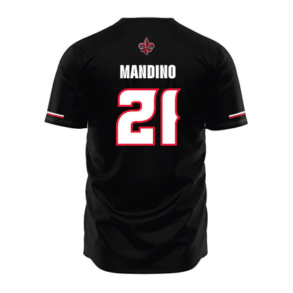 Louisiana - NCAA Baseball : Maddox Mandino - Black Jersey-1