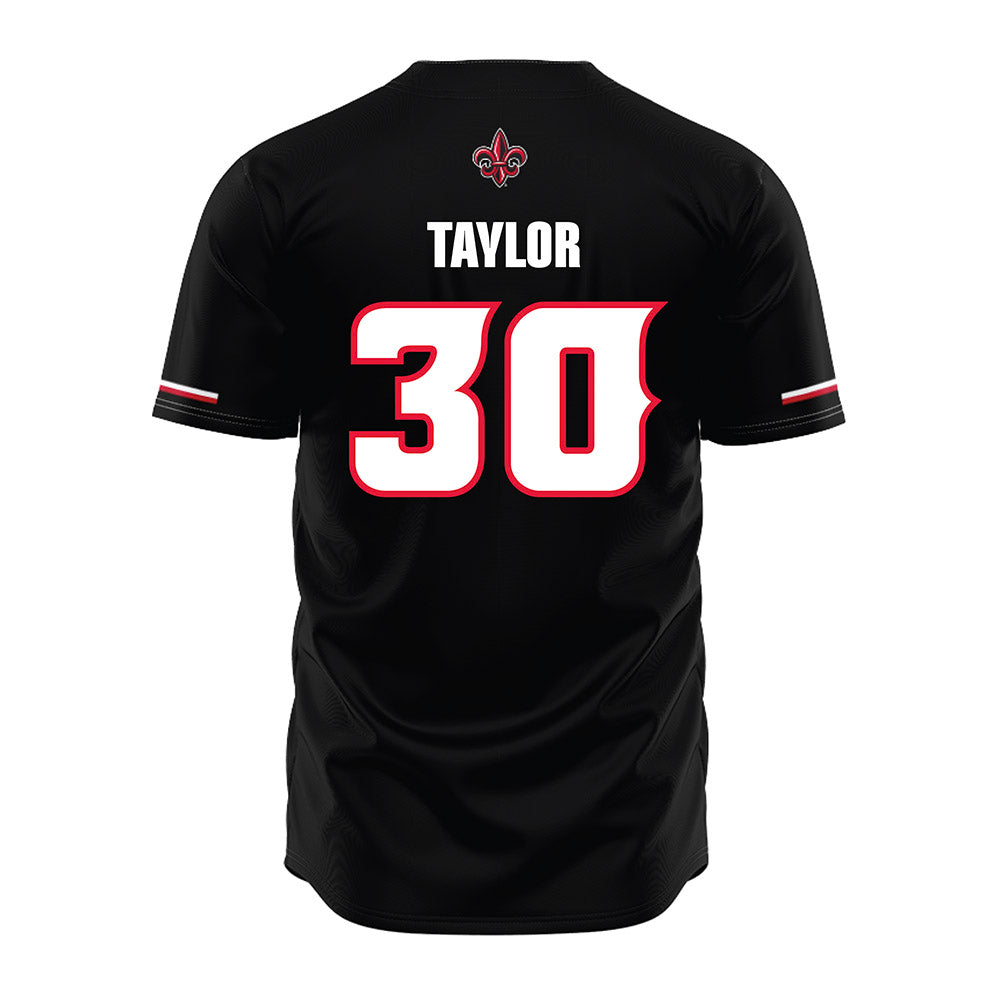 Louisiana - NCAA Baseball : Wilton Taylor - Black Jersey-1