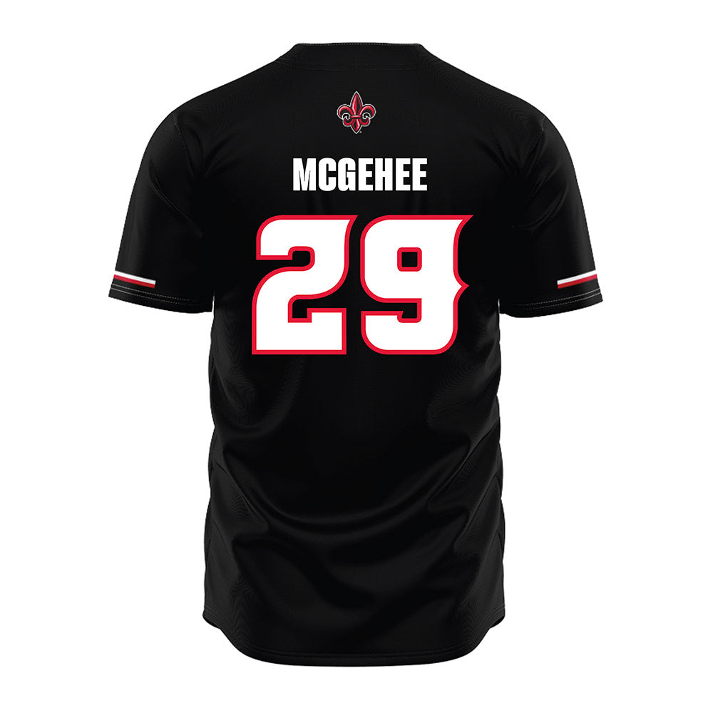 Louisiana - NCAA Baseball : Blake McGehee - Vintage Baseball Jersey Black