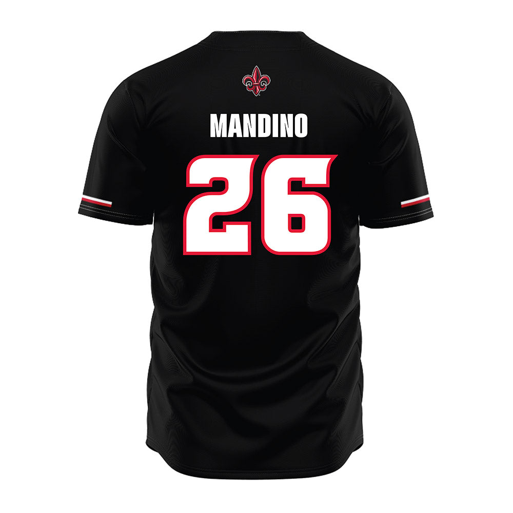 Louisiana - NCAA Baseball : Maddox Mandino - Vintage Baseball Jersey Black