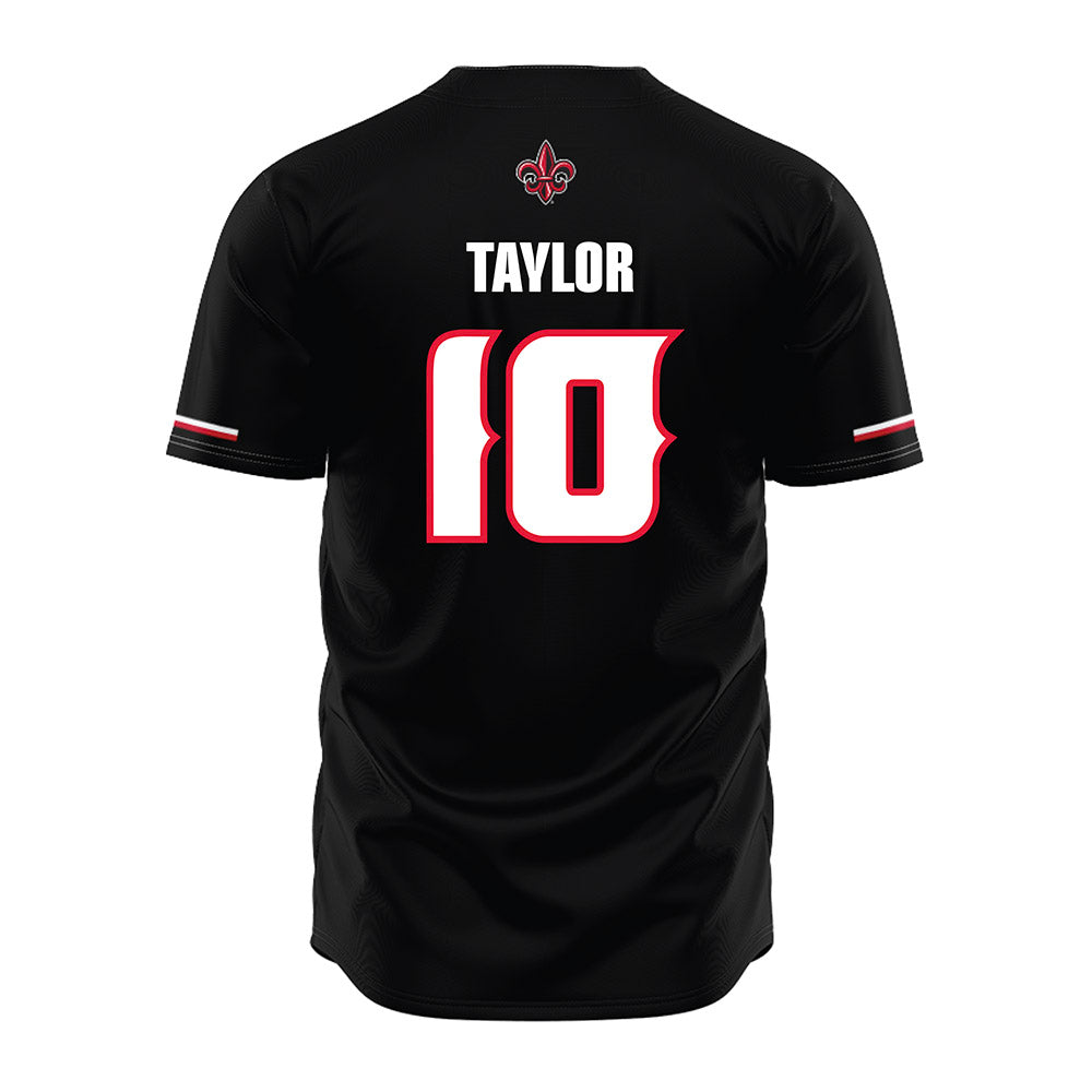 Louisiana - NCAA Baseball : John Taylor - Vintage Baseball Jersey Black