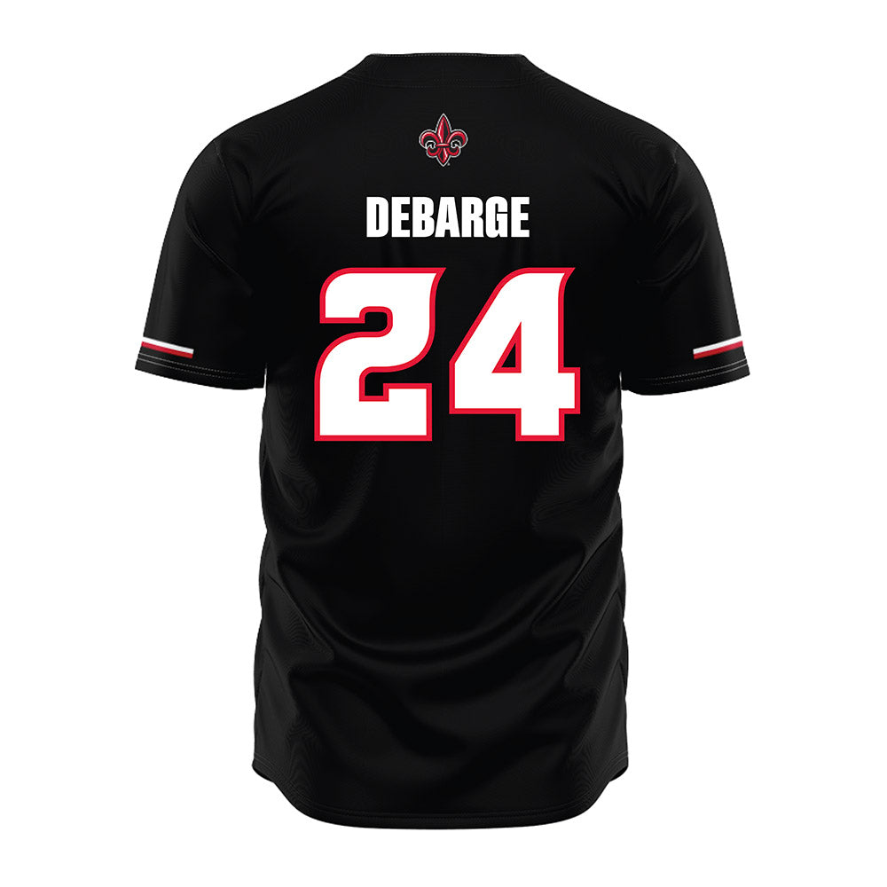Louisiana - NCAA Baseball : Kyle DeBarge - Vintage Baseball Jersey Black