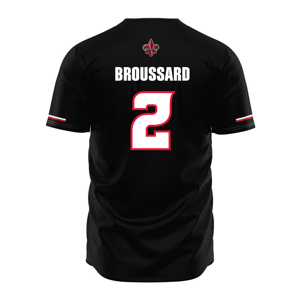 Louisiana - NCAA Baseball : Bryan Broussard - Vintage Baseball Jersey Black