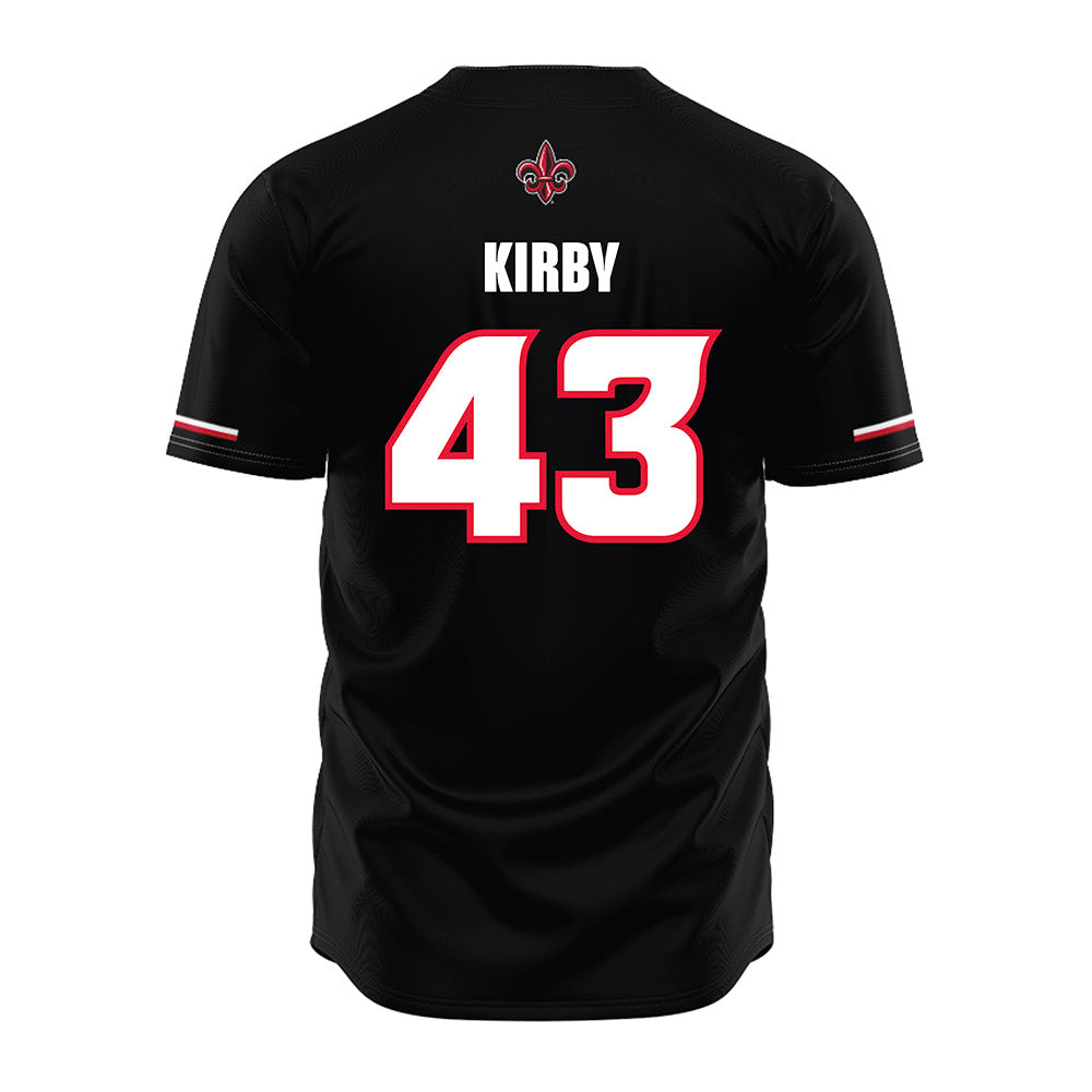 Louisiana - NCAA Baseball : Drew Kirby - Vintage Baseball Jersey Black