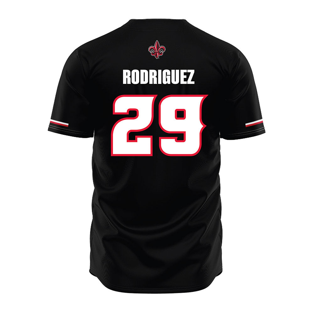 Louisiana - NCAA Baseball : Blaze Rodriguez - Black Jersey-1