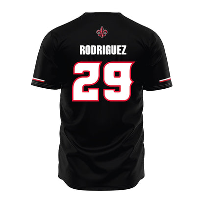 Louisiana - NCAA Baseball : Blaze Rodriguez - Black Jersey-1