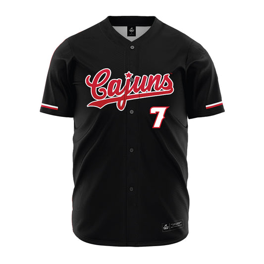 Louisiana - NCAA Baseball : Colton Ryals - Vintage Baseball Jersey Black