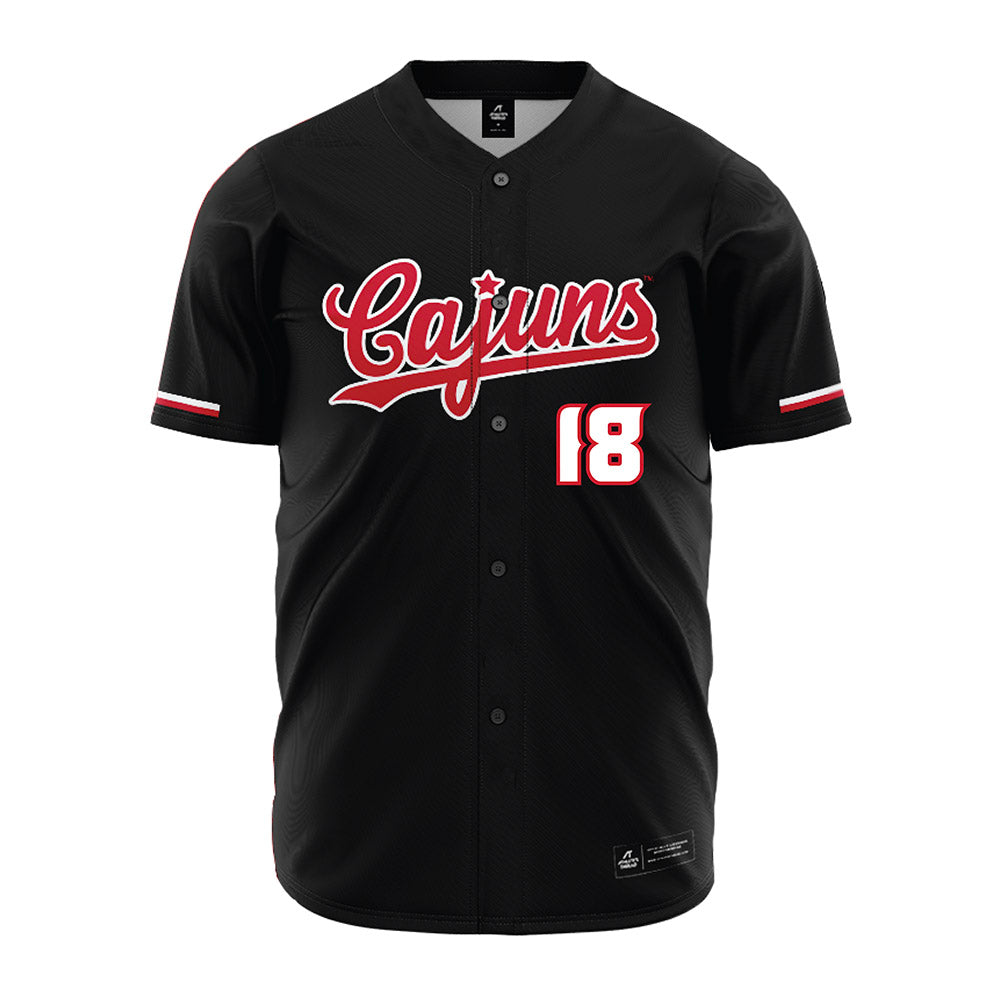 Louisiana - NCAA Baseball : Chase Morgan - Vintage Baseball Jersey Black