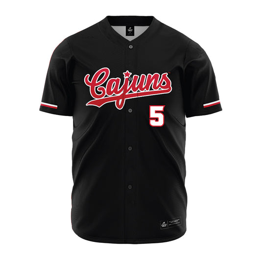 Louisiana - NCAA Baseball : Howard Dobson - Black Jersey-0