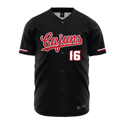 Louisiana - NCAA Baseball : Parker Smith - Black Jersey-0