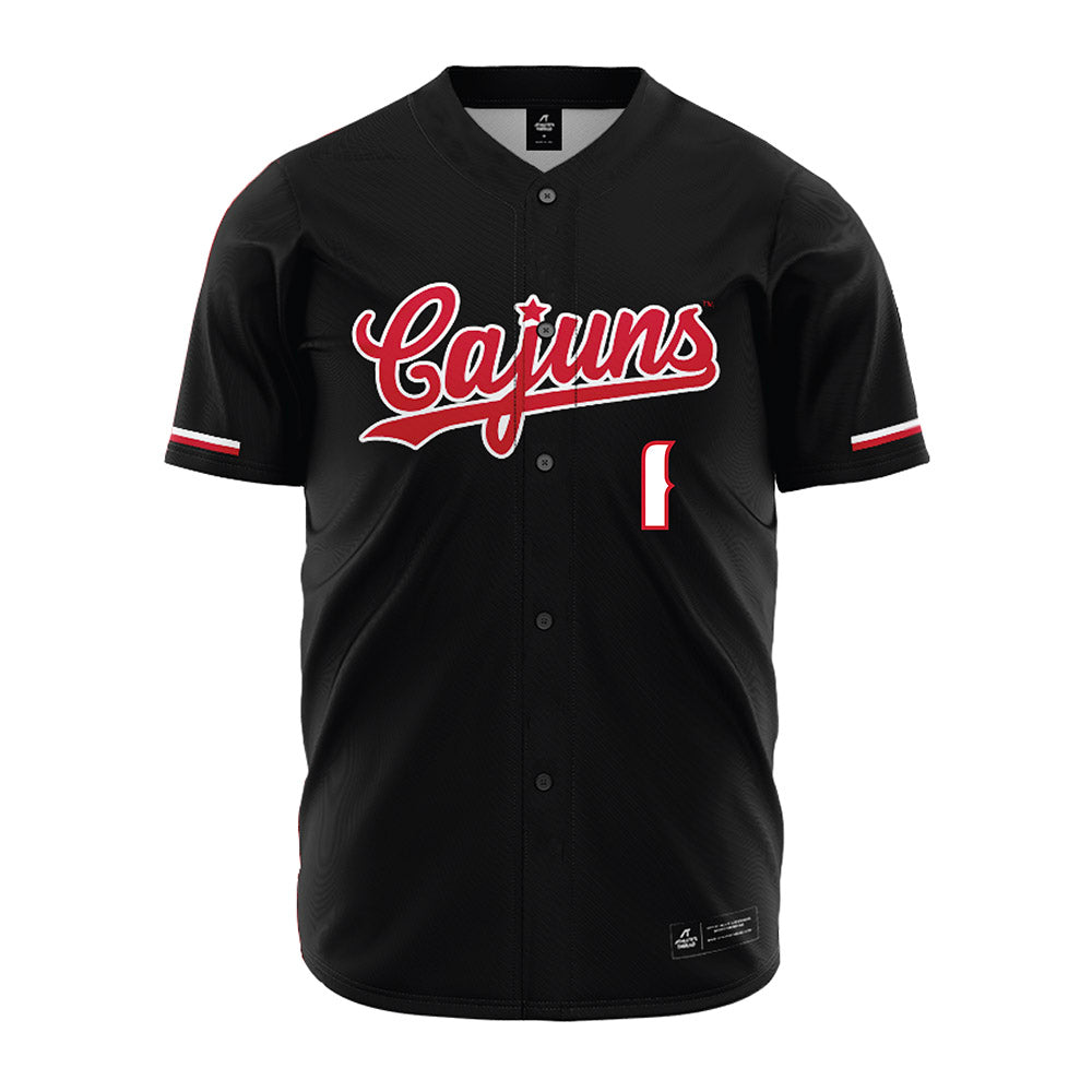 Louisiana - NCAA Baseball : Ben Robichaux - Vintage Baseball Jersey Black