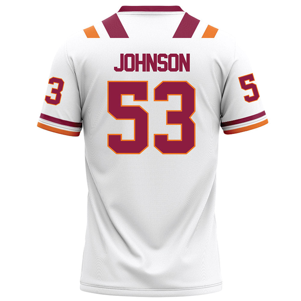 Virginia Tech - NCAA Football : Will Johnson - White Football Jersey-1