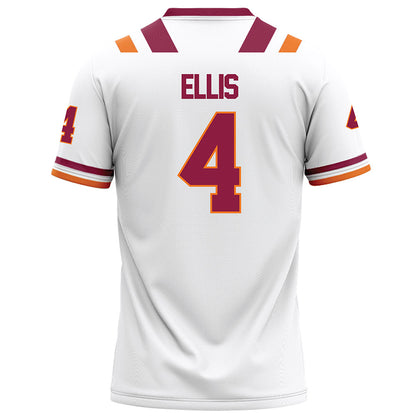 Virginia Tech - NCAA Football : Christian Ellis - White Football Jersey-1