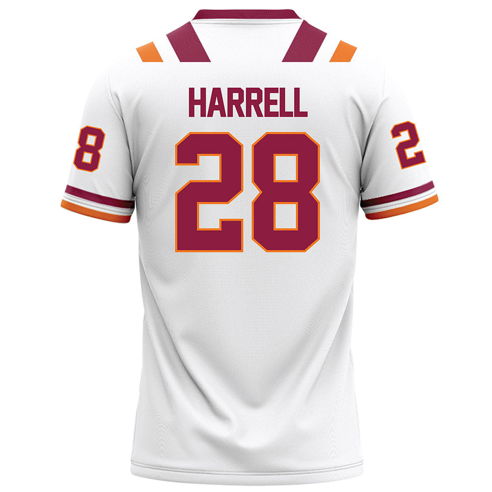 Virginia Tech - NCAA Football : Knahlij Harrell - White Football Jersey-1