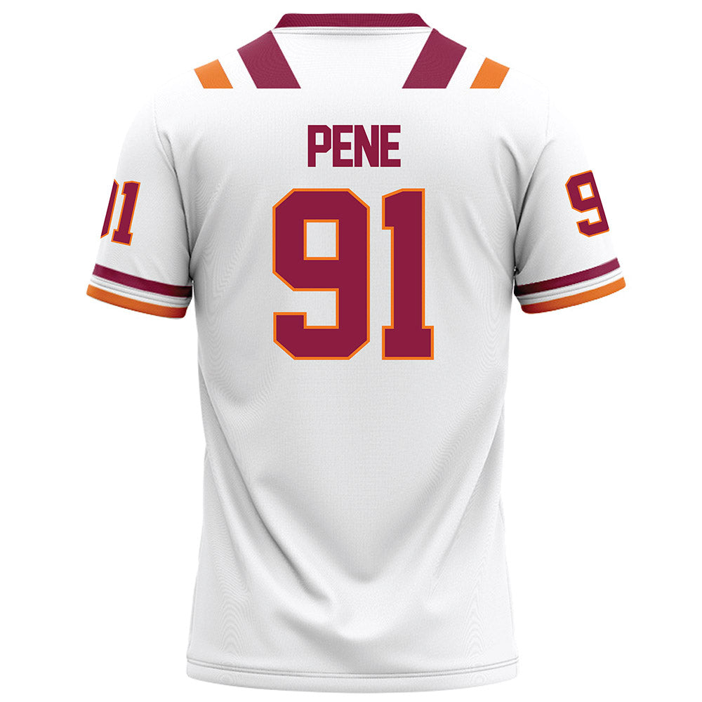 Virginia Tech - NCAA Football : Wilfried Pene - White Football Jersey