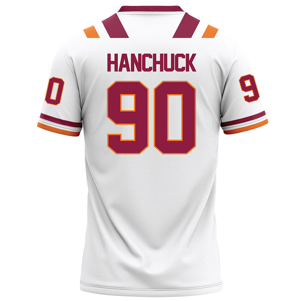 Virginia Tech - NCAA Football : Andrew Hanchuck - White Football Jersey-1