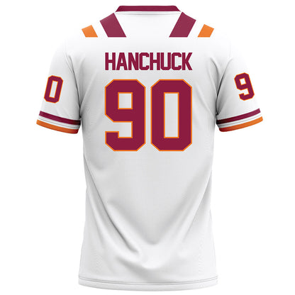 Virginia Tech - NCAA Football : Andrew Hanchuck - White Football Jersey-1