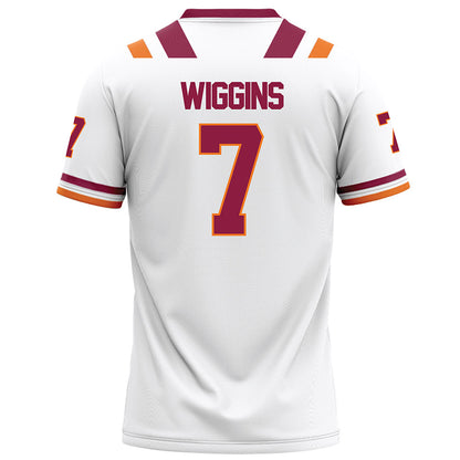 Virginia Tech - NCAA Football : Chanz Wiggins - White Football Jersey