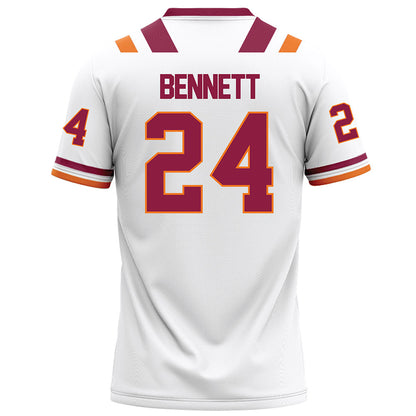 Virginia Tech - NCAA Football : Braydon Bennett - White Football Jersey-1