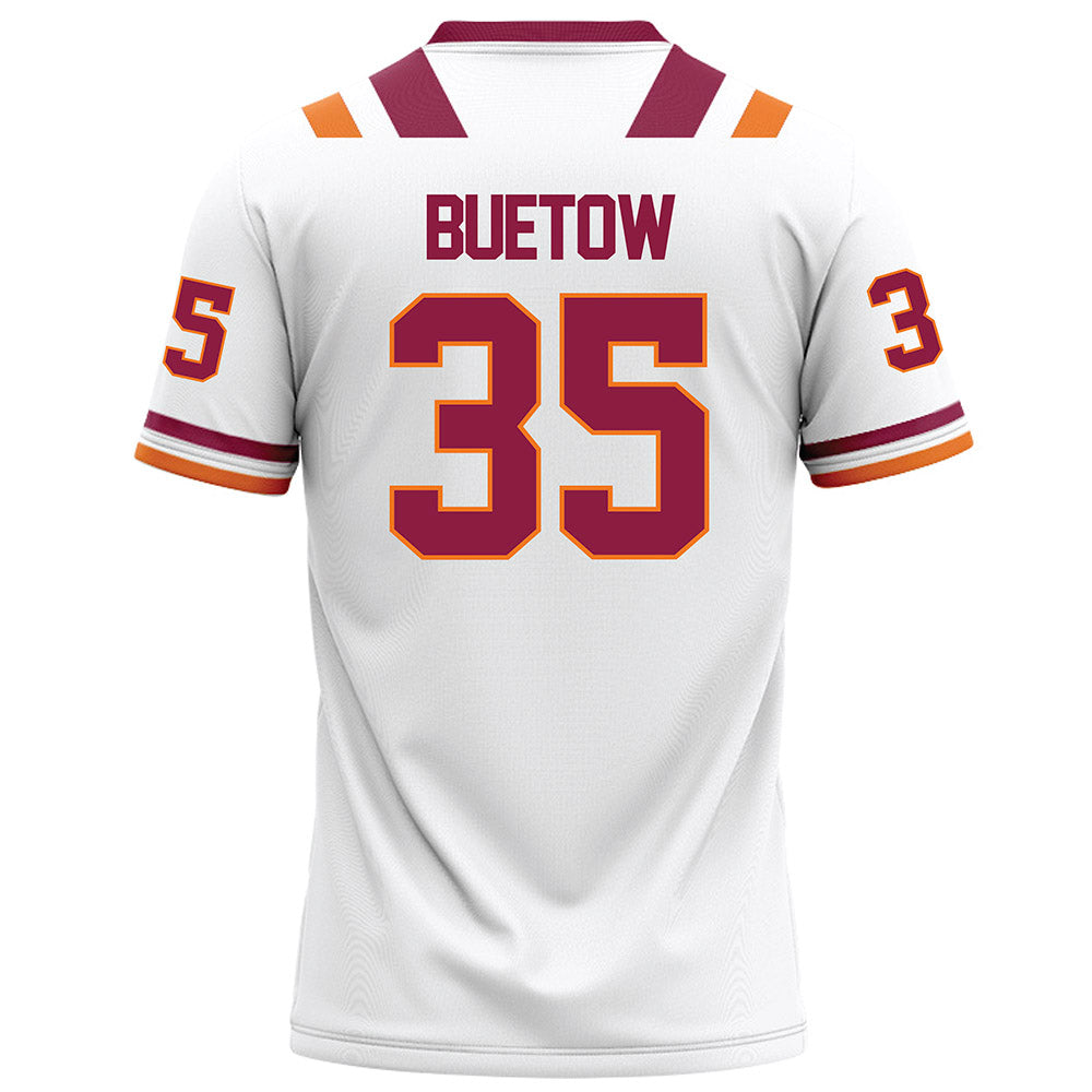 Virginia Tech - NCAA Football : John Buetow - White Football Jersey-1
