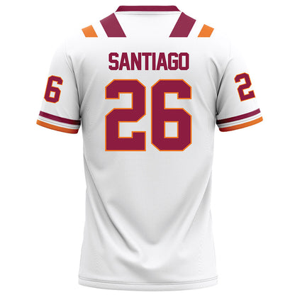 Virginia Tech - NCAA Football : Antwone Santiago - White Football Jersey-1