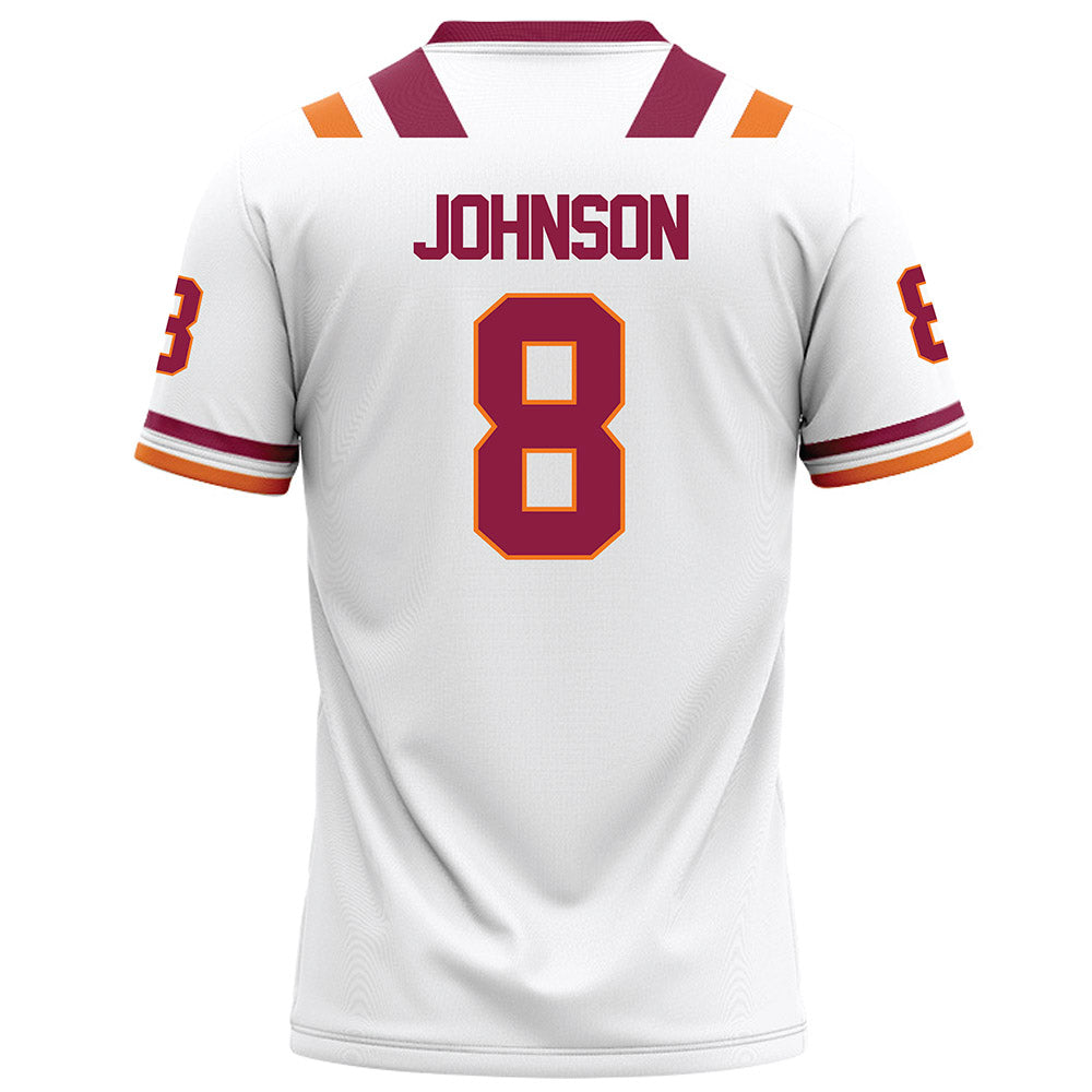 Virginia Tech - NCAA Football : Braylon Johnson - White Football Jersey