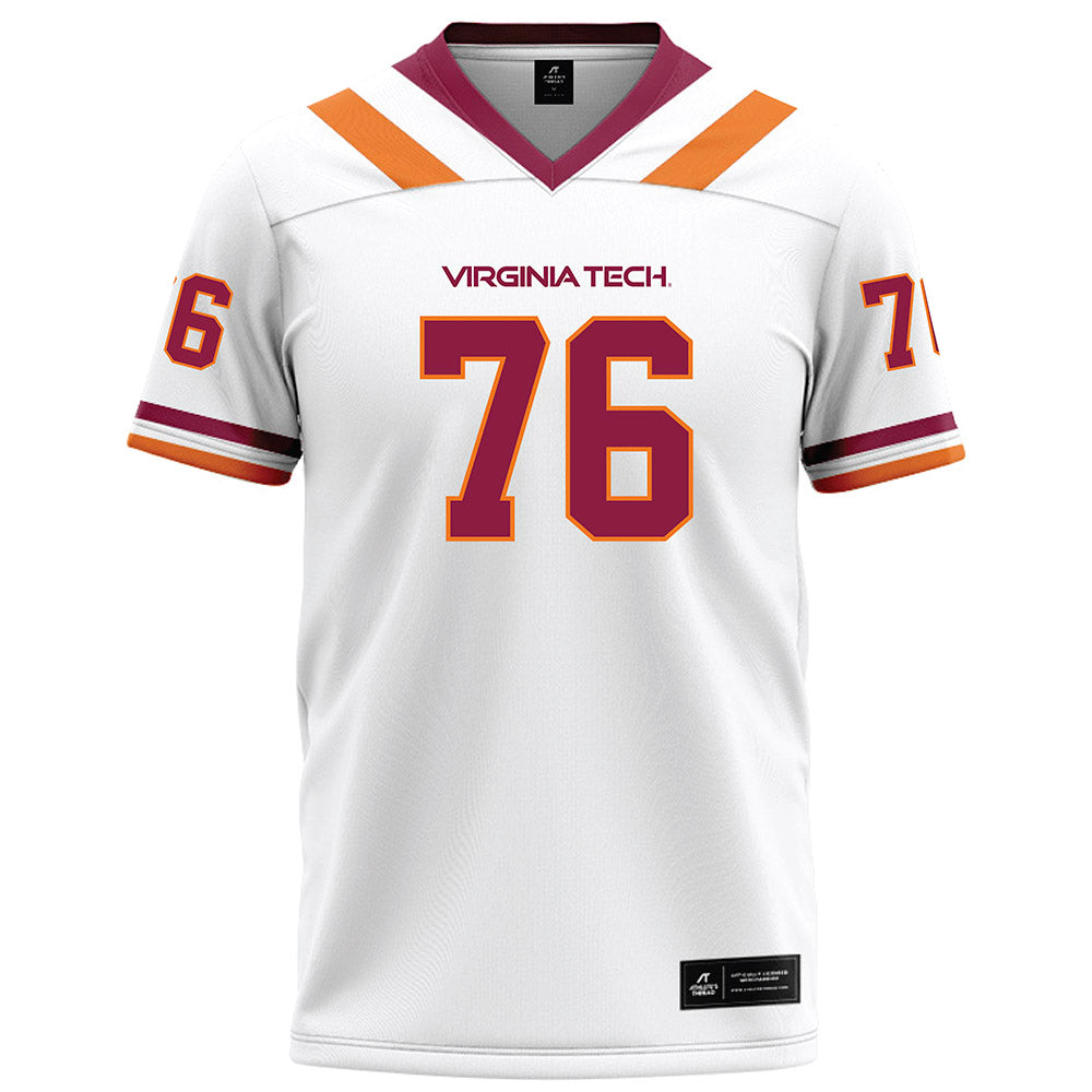 Virginia Tech - NCAA Football : Aidan Lynch - White Football Jersey-0