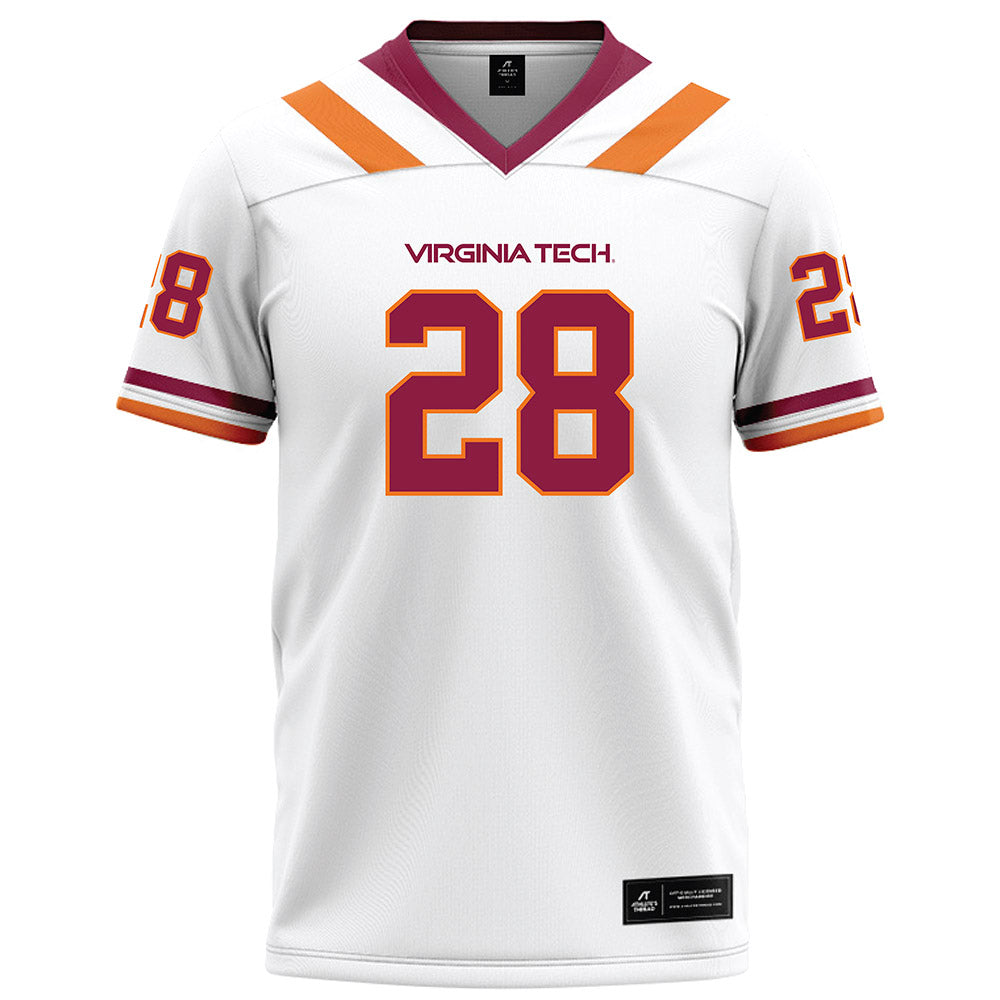 Virginia Tech - NCAA Football : Knahlij Harrell - White Football Jersey-0