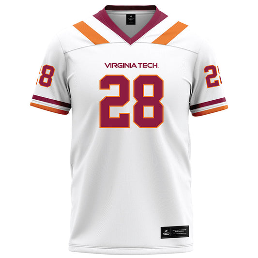 Virginia Tech - NCAA Football : Knahlij Harrell - White Football Jersey-0