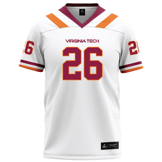 Virginia Tech - NCAA Football : Antwone Santiago - White Football Jersey-0